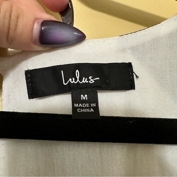 Lulus Color Me Cute Abstract Flutter Sleeve Romper Women Med White - Picture 5 of 8